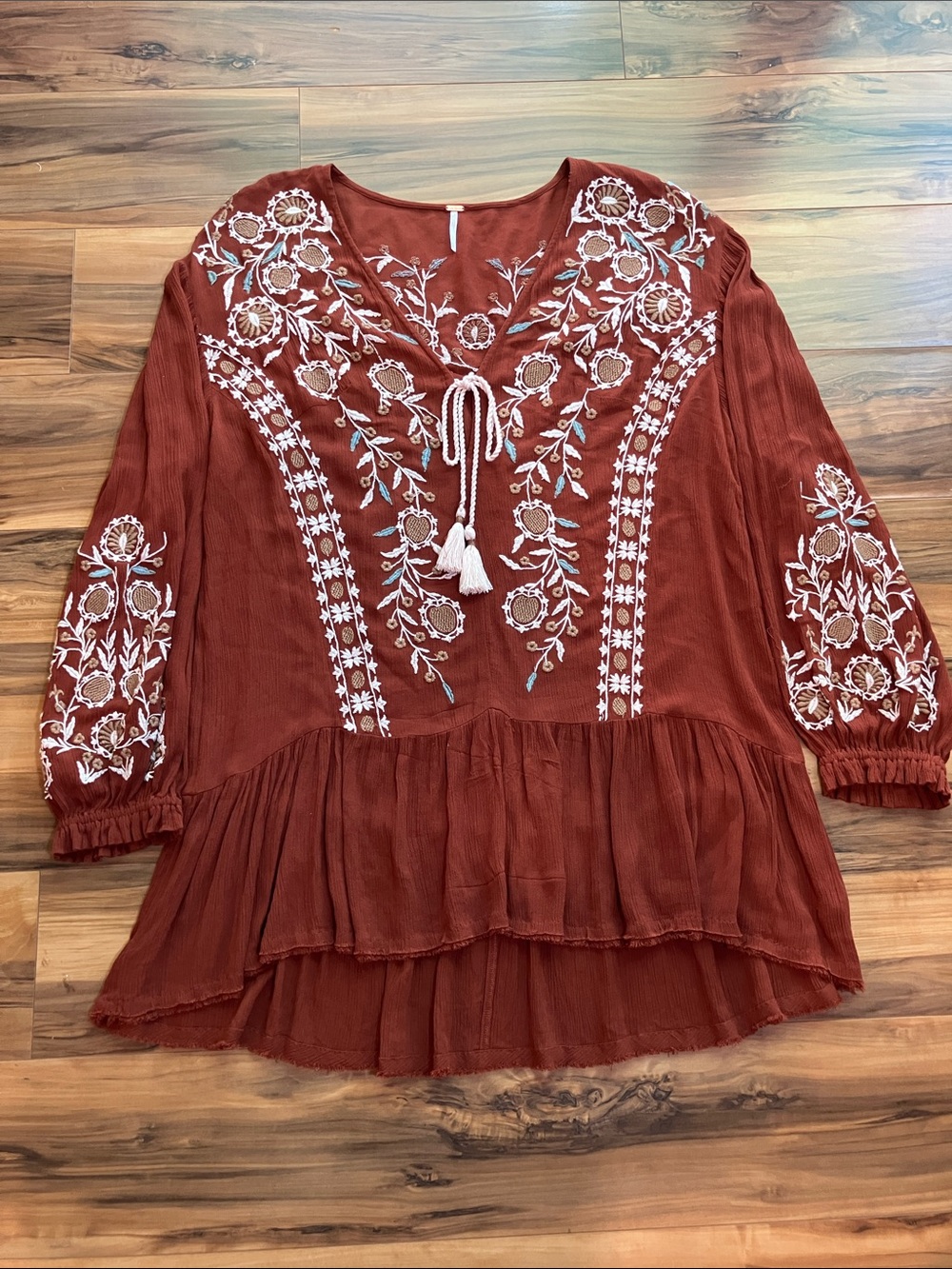 Free People Embroidered Tunic